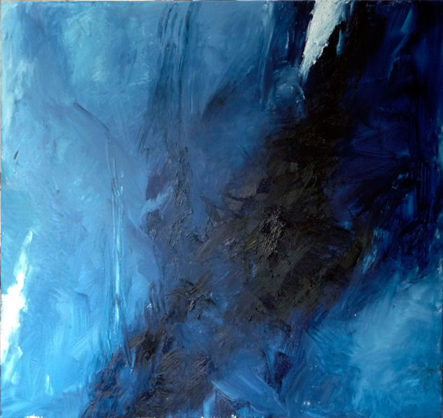 Grand-bleu, huile sur toile, 140 x 150